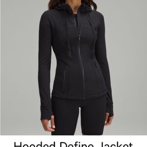 Lululemon Black Hooded Define Jacket size 2